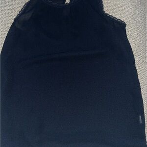 Abercrombie & Fitch navy Scalloped Top